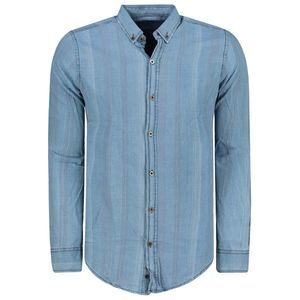 Trendyol Light Blue Men's Pocketless Denim Slim Fit Shirt vyobraziť