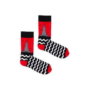 Kabak Unisex's Socks Patterned Palace Red vyobraziť
