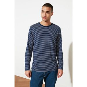 Trendyol Navy Blue Men's Regular Fit Long Sleeve T-Shirt vyobraziť