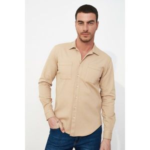 Trendyol Mink Men's Regular Fit Shirt Collar Shirt vyobraziť