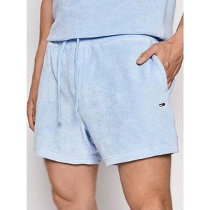 Tommy Jeans Bavlnené šortky Tjm Toweling DM0DM11521 Modrá Regular Fit vyobraziť