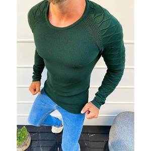 Green men's pullover sweater WX1648 vyobraziť