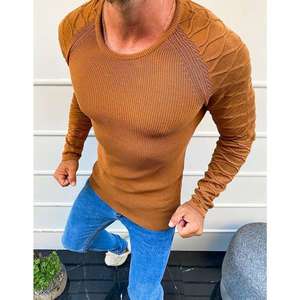 Men's camel pullover sweater WX1651 vyobraziť