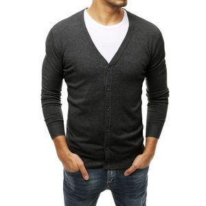 Dark gray men's sweater WX1538 vyobraziť