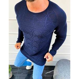 Navy blue men's pullover sweater WX1601 vyobraziť