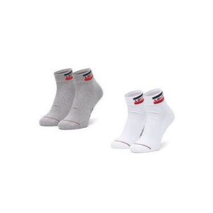 Levi's® Súprava 2 párov vysokých pánskych ponožiek 37157-0146 Biela vyobraziť