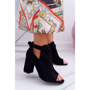 Women’s Boots Sandals On a Heel Peep Toe Grays vyobraziť