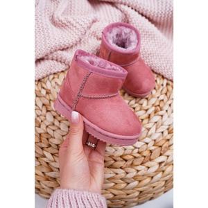 Children's Insulated Snow Boots Pink Gooby vyobraziť