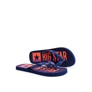Men's Slides Flip flops Big Star Navy FF274A468 vyobraziť