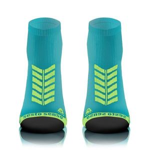 Sesto Senso Unisex's Short Sport Socks Turquoise vyobraziť