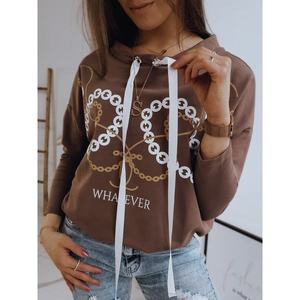 GIRLA women´s sweatshirt brown RY1577 vyobraziť