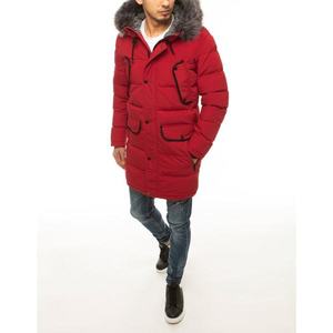 Red men´s quilted winter jacket TX3614 vyobraziť