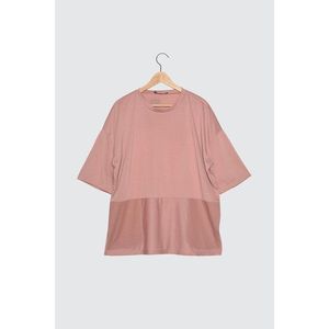 Trendyol Pink Male Oversize T-Shirt vyobraziť