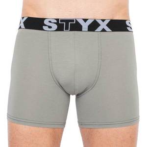 Men's boxers Styx long sports rubber light gray (U1062) vyobraziť