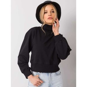 Basic black turtleneck sweatshirt vyobraziť