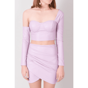 BSL Lilac top made of ecological leather vyobraziť
