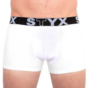 Men's boxers Styx sports rubber oversize white (R1061) vyobraziť