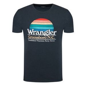 Tmavomodré pánske tričko Wrangler vyobraziť