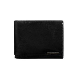 Natural leather black wallet with RFID system vyobraziť