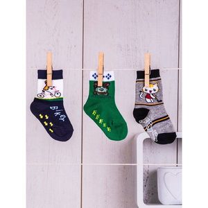3-pack multicolored baby socks set vyobraziť