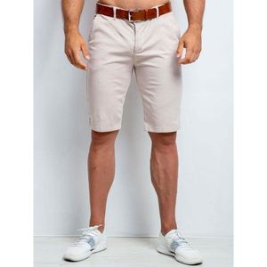 Men´s plus size cotton shorts in light beige vyobraziť