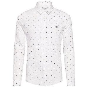 Lacoste Košeľa CH0949 Biela Slim Fit vyobraziť