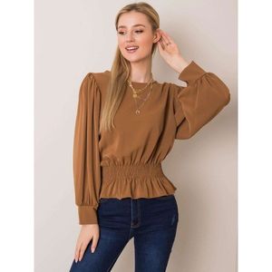Brown oversize blouse vyobraziť