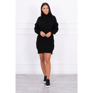 Sweater Turtleneck dress black vyobraziť