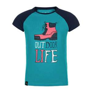 Girl's cotton t-shirt Moped-jg turquoise - Kilpi vyobraziť