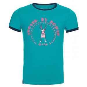 Girl's cotton T-shirt Mercy-jg turquoise - Kilpi vyobraziť