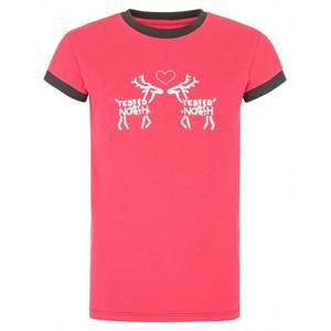 Girl's cotton t-shirt Avio-jg pink - Kilpi vyobraziť