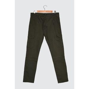 Trendyol Haki Male Slim Fit Cargo Pocket Pants vyobraziť