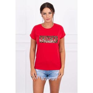 Blouse with short sleeves Coco red vyobraziť