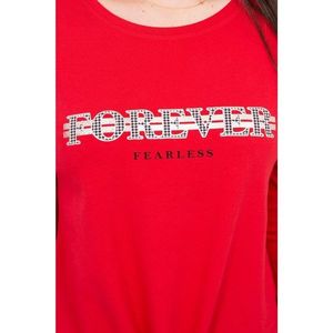 Blouse with print Forever red S/M - L/XL vyobraziť