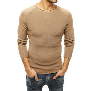 Beige men's pullover sweater WX1658 vyobraziť