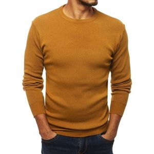 Men's camel pullover sweater WX1551 vyobraziť