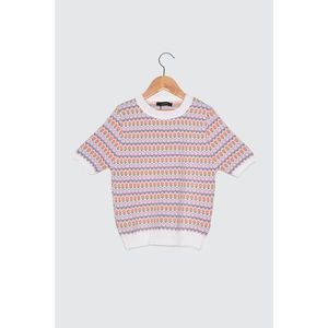 Trendyol Lila Jacquard Knitwear Sweater vyobraziť