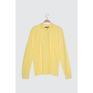 Trendyol Yellow Men's Long Sleeve Regular Fit Polo Neck T-shirt vyobraziť