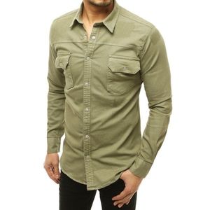 Men's long-sleeved shirt DX1916 olive vyobraziť