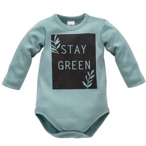 Pinokio Kids's Stay Green Longsleeve Bodysuit Turquoise vyobraziť