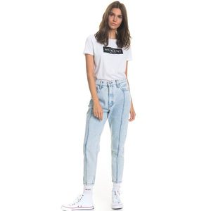 Big Star Woman's Trousers 115583 Light Jeans-237 vyobraziť