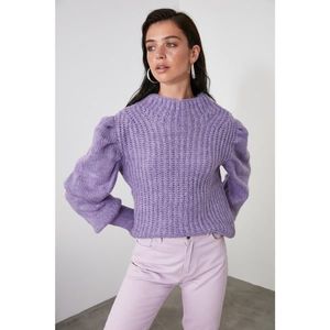 Trendyol Lila Sleeve Knitwear Sweater vyobraziť