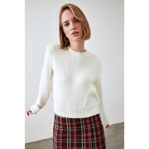 Trendyol Ekru Bicycle Collar Knitwear Sweater vyobraziť