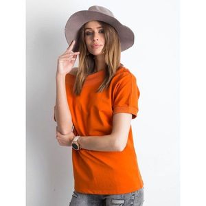 Dark orange cotton blouse vyobraziť