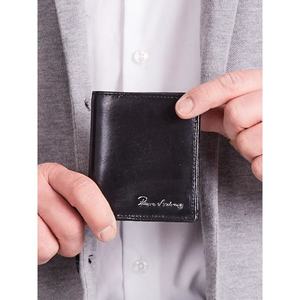 Elegant black leather wallet vyobraziť