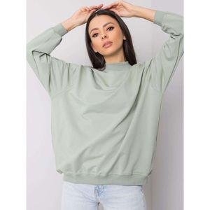 Basic pistachio cotton sweatshirt vyobraziť