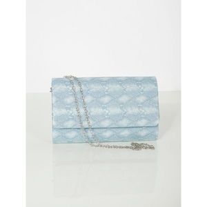 Clutch bag with an animal motif, light blue vyobraziť