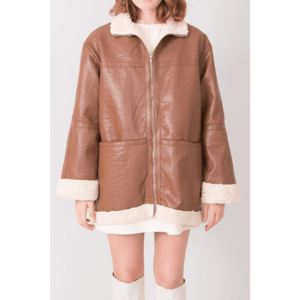 BSL Brown women´s sheepskin coat vyobraziť