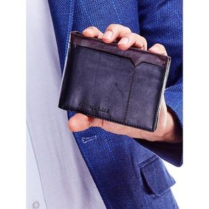Men´s black and brown leather wallet vyobraziť