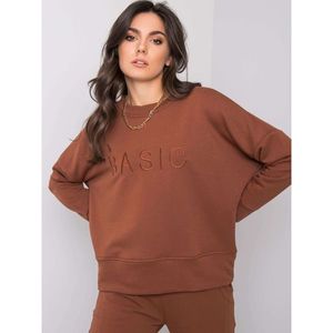 Women´s brown cotton sweatshirt vyobraziť